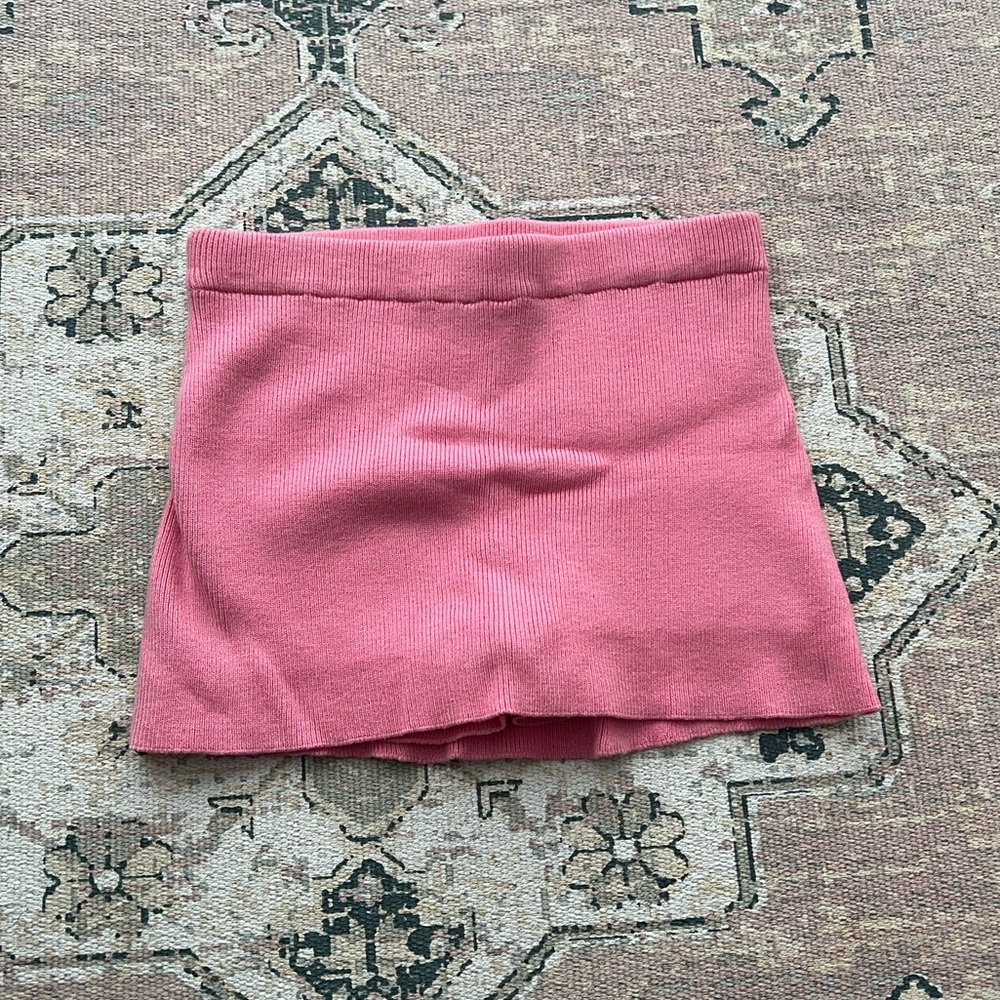 F21 Ribbed Knit Skort - Picture 2 of 5